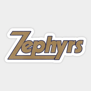 Defunct Chicago Zephyrs Florals Basketball Team Sticker